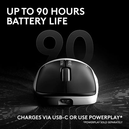 Logitech PRO X2 SUPERSTRIKE LIGHTSPEED Wireless Gaming Mouse 44000 DPI Up to 90 Hours Battery Life and USB-C Charging -tpstech.in