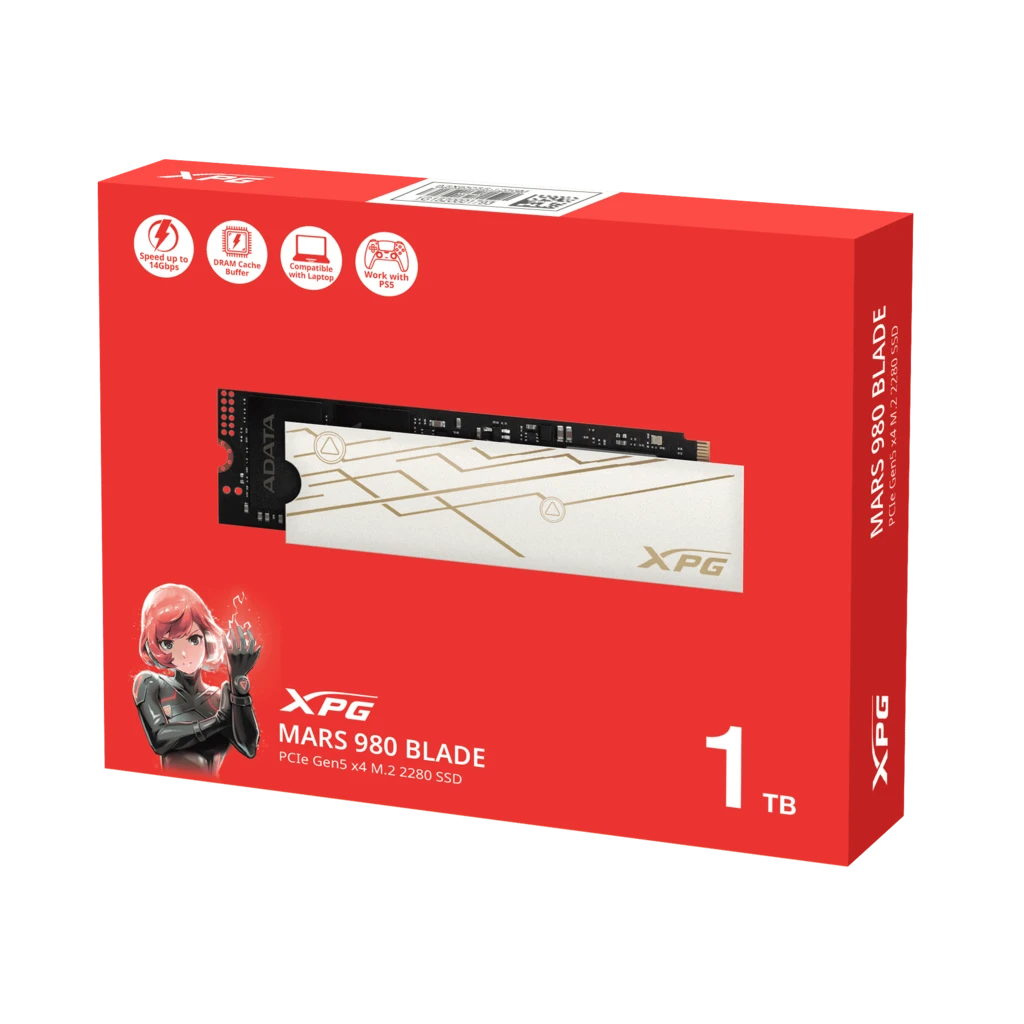 XPG MARS 980 BLADE 1TB PCIe Gen5 x4 M.2 2280 Solid State Drive