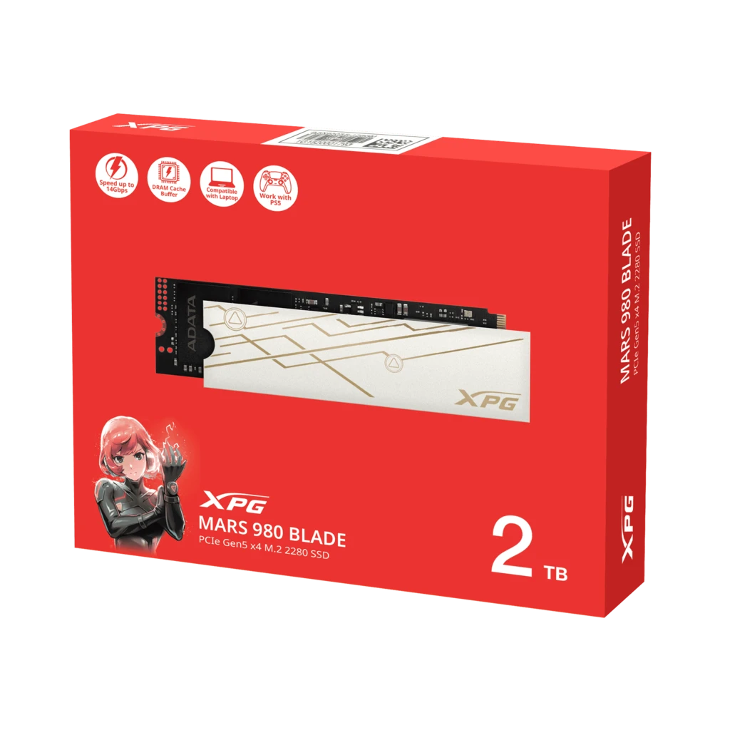 XPG MARS 980 BLADE 2TB PCIe Gen5 x4 M.2 2280 Solid State Drive