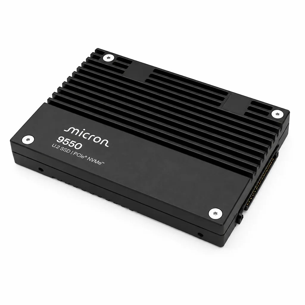 Micron 9550 PRO 15.36TB U.2 PCIe NVMe SSD rear angle view -tpstech.in