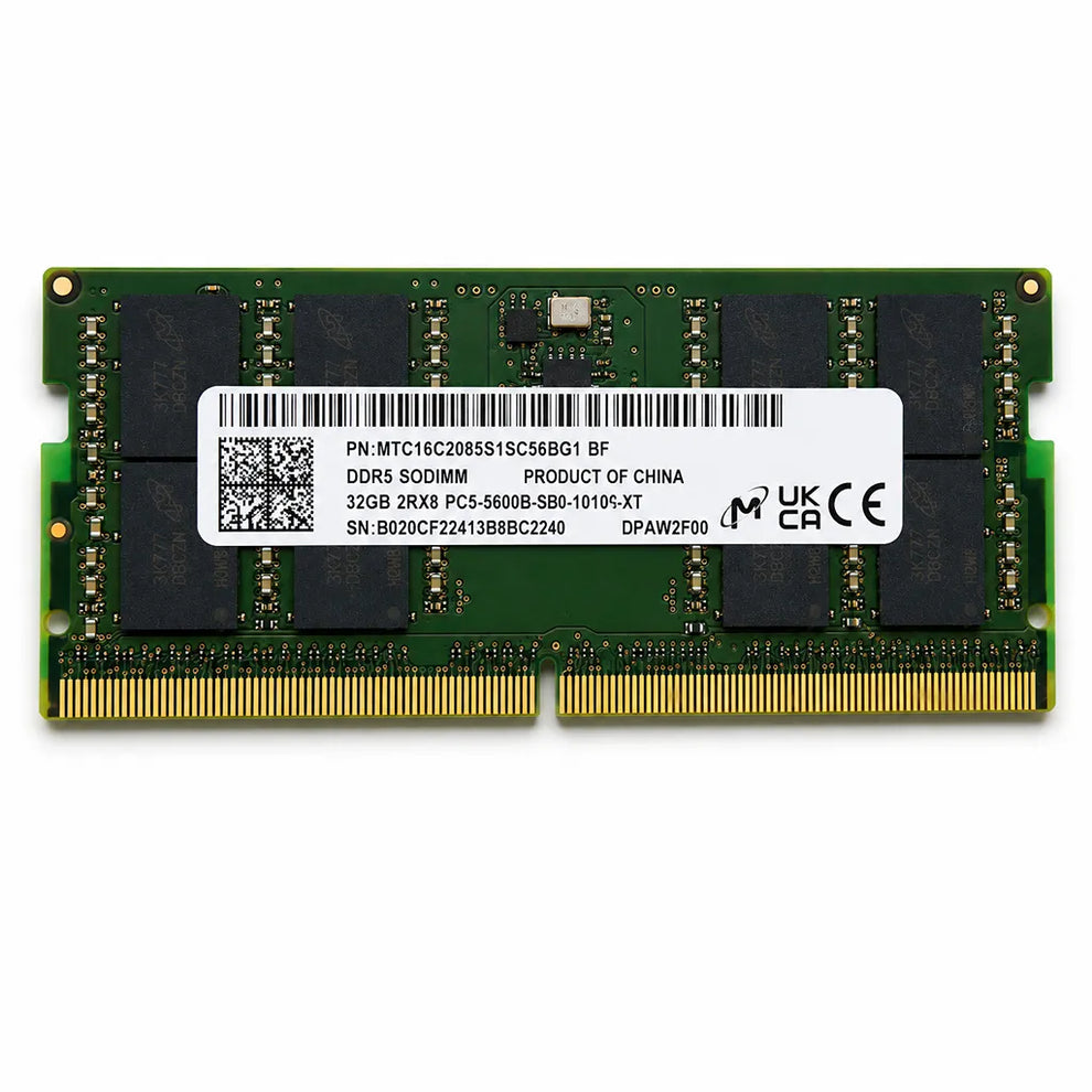 Micron 32GB DDR5 5600MHz SODIMM Laptop RAM -tpstech.in