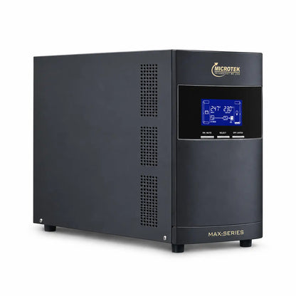 Microtek 3KVA 72V MAX+ online UPS side profile with ventilation design -tpstech.in