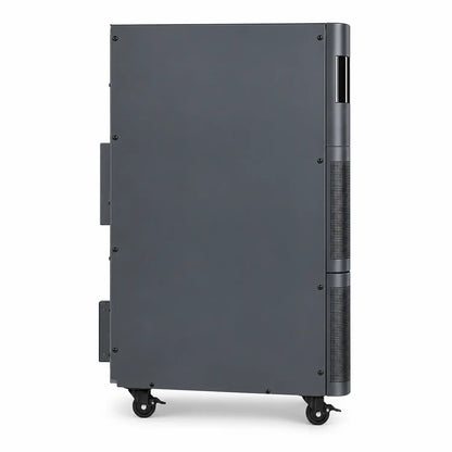 Microtek i MAXX online UPS full side profile showing enclosure, ventilation section and caster wheels -tpstech.in