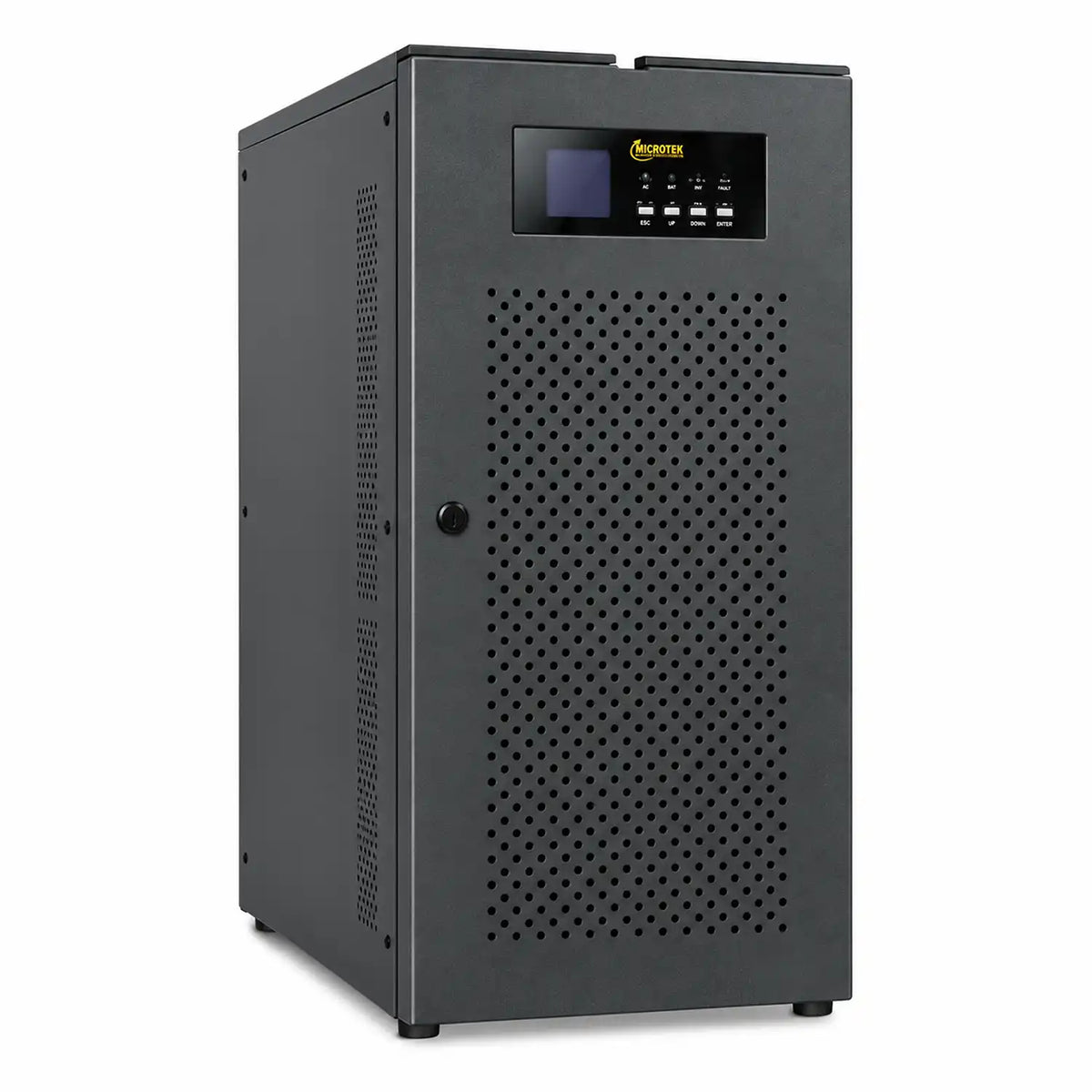 Microtek iMAXX 10kVA 360V Transformer Based Online UPS with 3-Phase Output left perspective view -tpstech.in