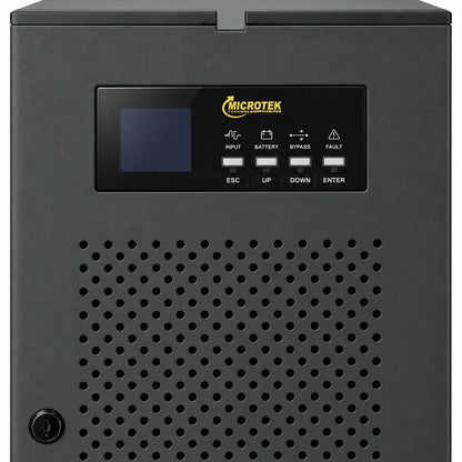 Microtek iMAXX 20kVA Online UPS with 360V DC Battery System display and control buttons close-up -tpstech.in