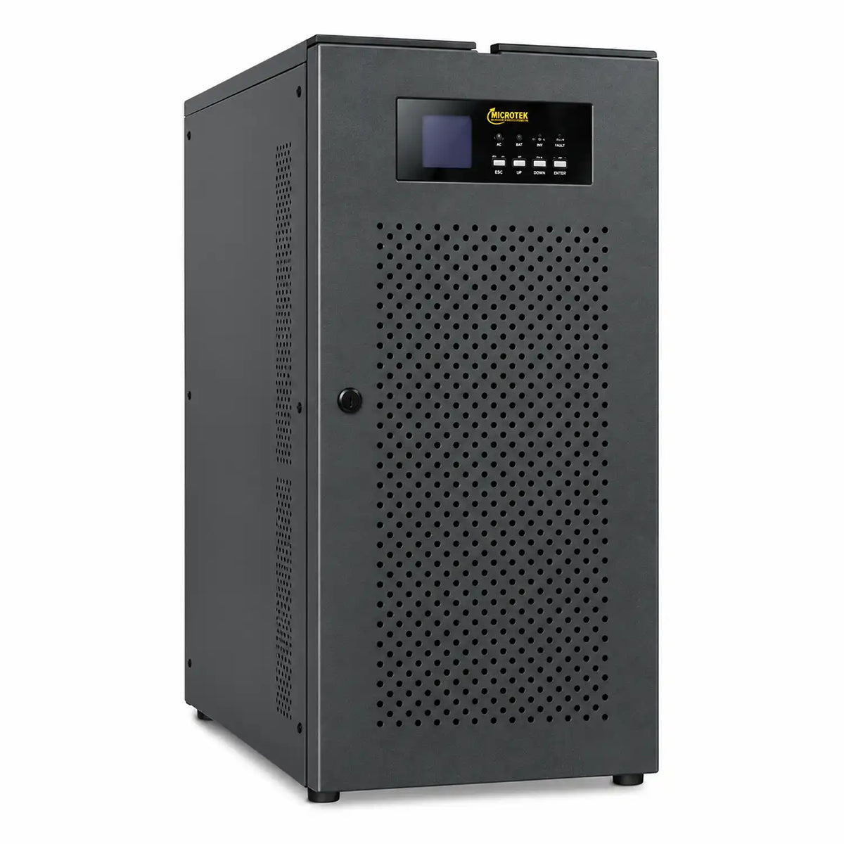 Microtek iMAXX 30kVA 360V Transformer Based Online UPS left perspective view -tpstech.in