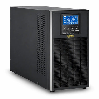 Microtek MAX LiFe 5KVA UPS 48V Online Power Backup side angled view -tpstech.in