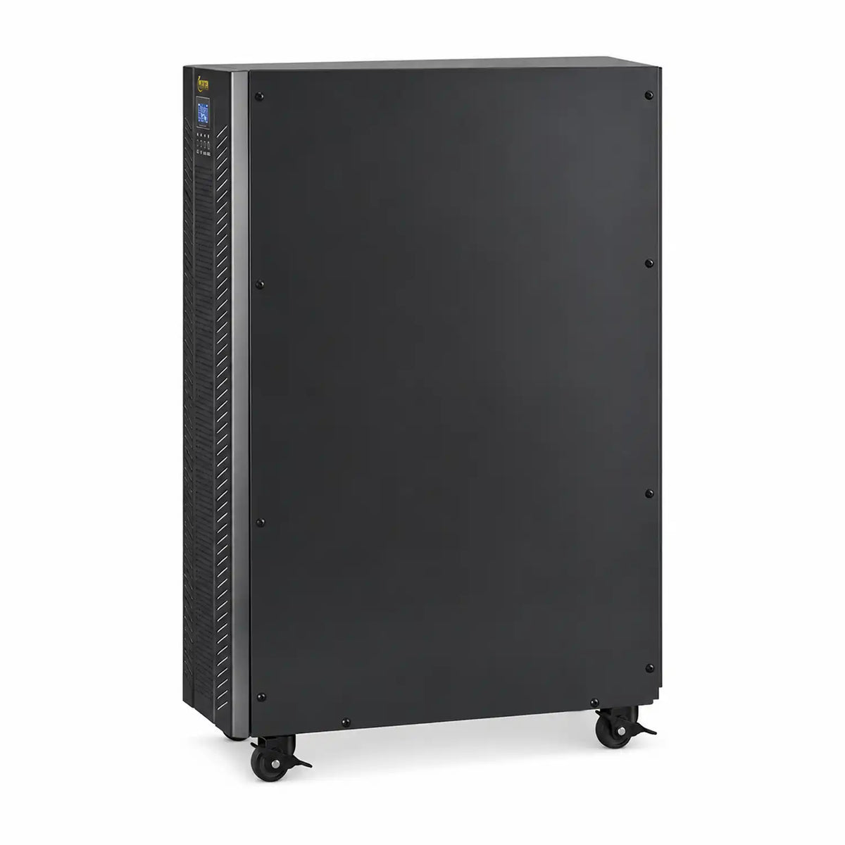 Microtek Supermax+ 20 kVA online UPS black rear panel floor mounted view tpstech.in