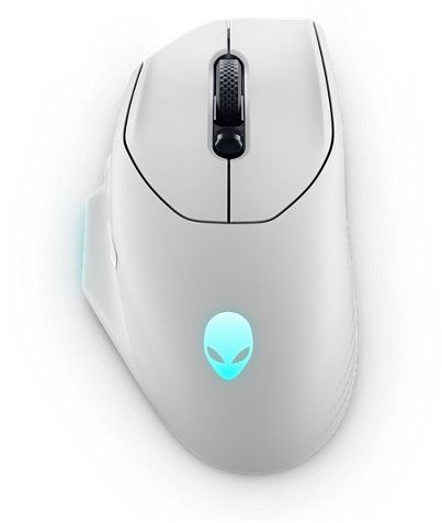 Dell Alienware AW620M RGB 26,000 DPI Optical 2.4GHz Wireless Gaming Mouse - Lunar Light