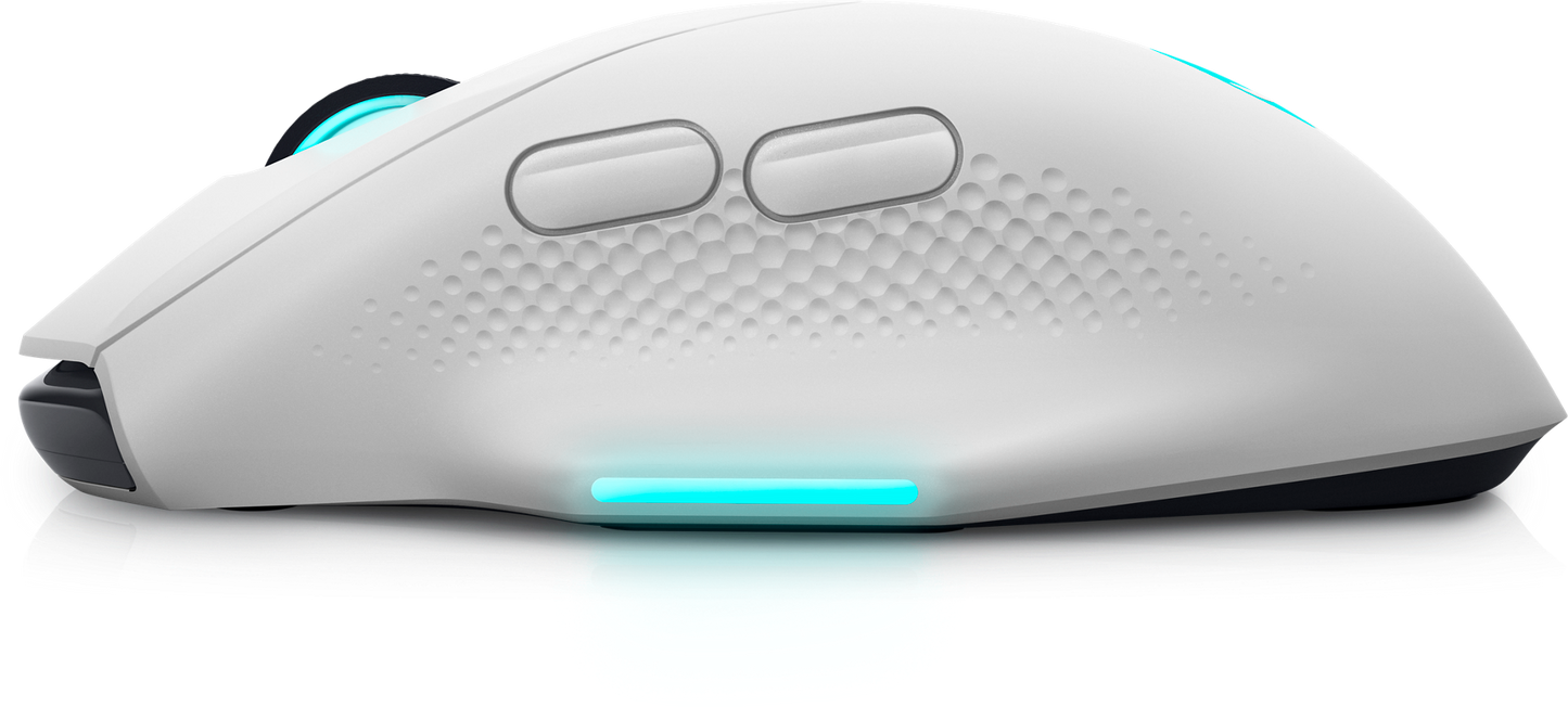 Dell Alienware AW620M RGB 26,000 DPI Optical 2.4GHz Wireless Gaming Mouse - Lunar Light