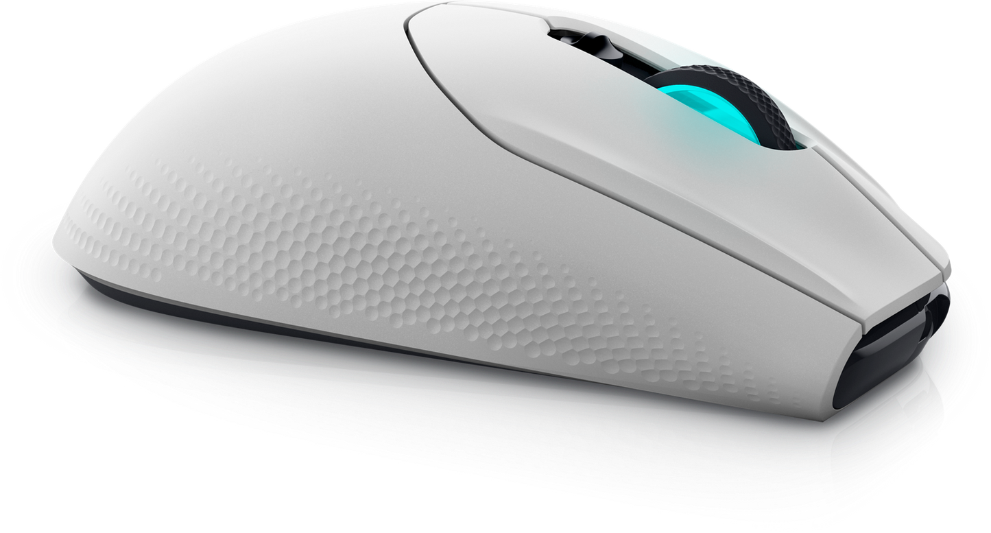 Dell Alienware AW620M RGB 26,000 DPI Optical 2.4GHz Wireless Gaming Mouse - Lunar Light