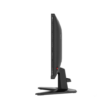MSI MAG 245F X24 24 Inch FHD Gaming Monitor 240Hz Rapid IPS slim side profile view mounted on desktop stand -tpstech.in