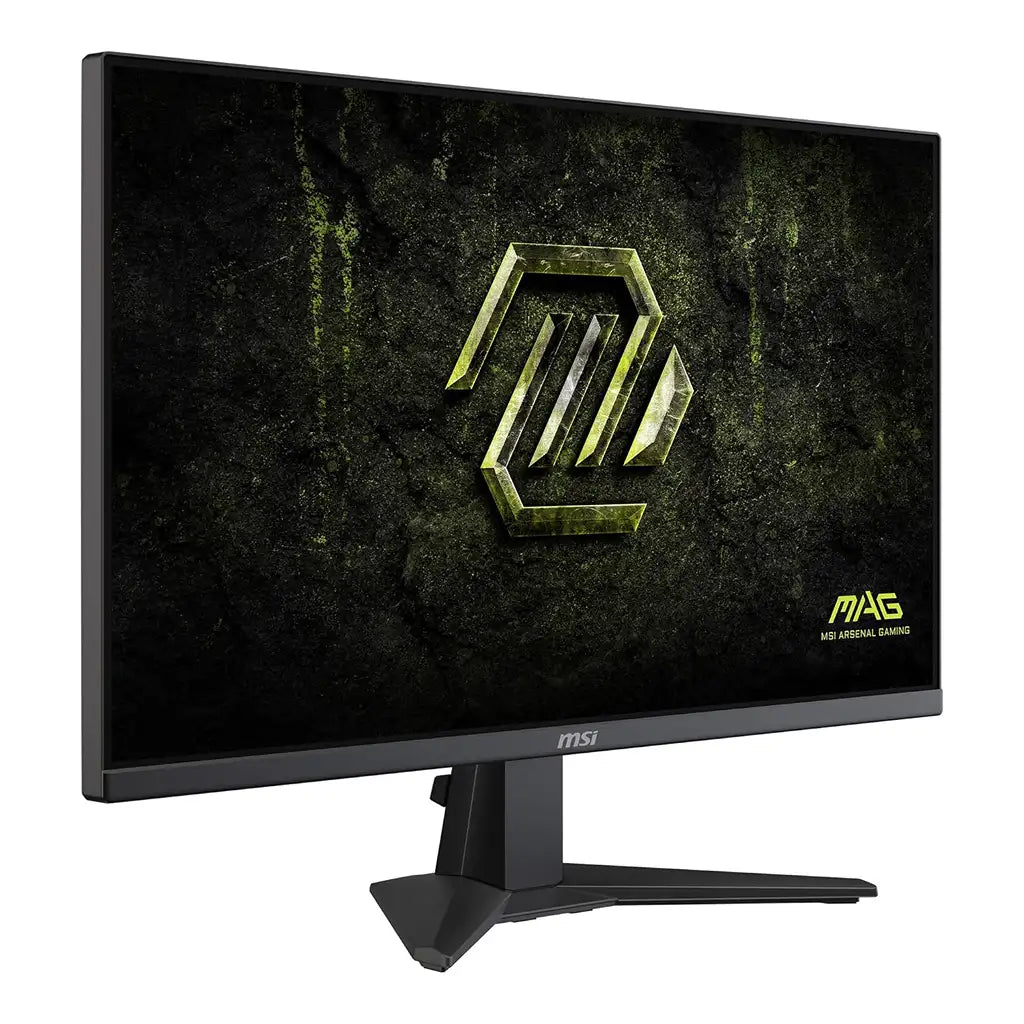 MSI MAG 275F E20 27 Inch FHD Gaming Monitor with 200Hz Rapid IPS front right perspective angle view showing thin bezel display -tpstech.in