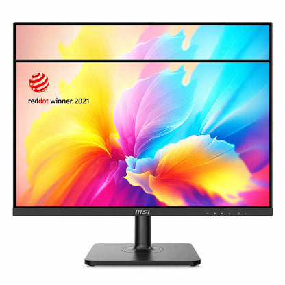 MSI Modern MD2412P 24 Inch FHD IPS Business Monitor with USB-C demonstrating vertical height adjustment range -tpstech.in
