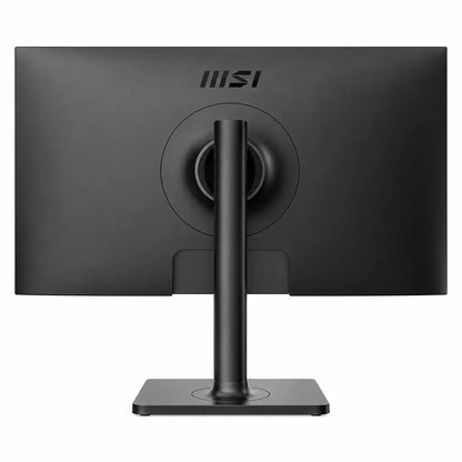 MSI Modern MD2412P 24 Inch FHD IPS Business Monitor with USB-C full back view showing circular mount and sleek black stand -tpstech.in