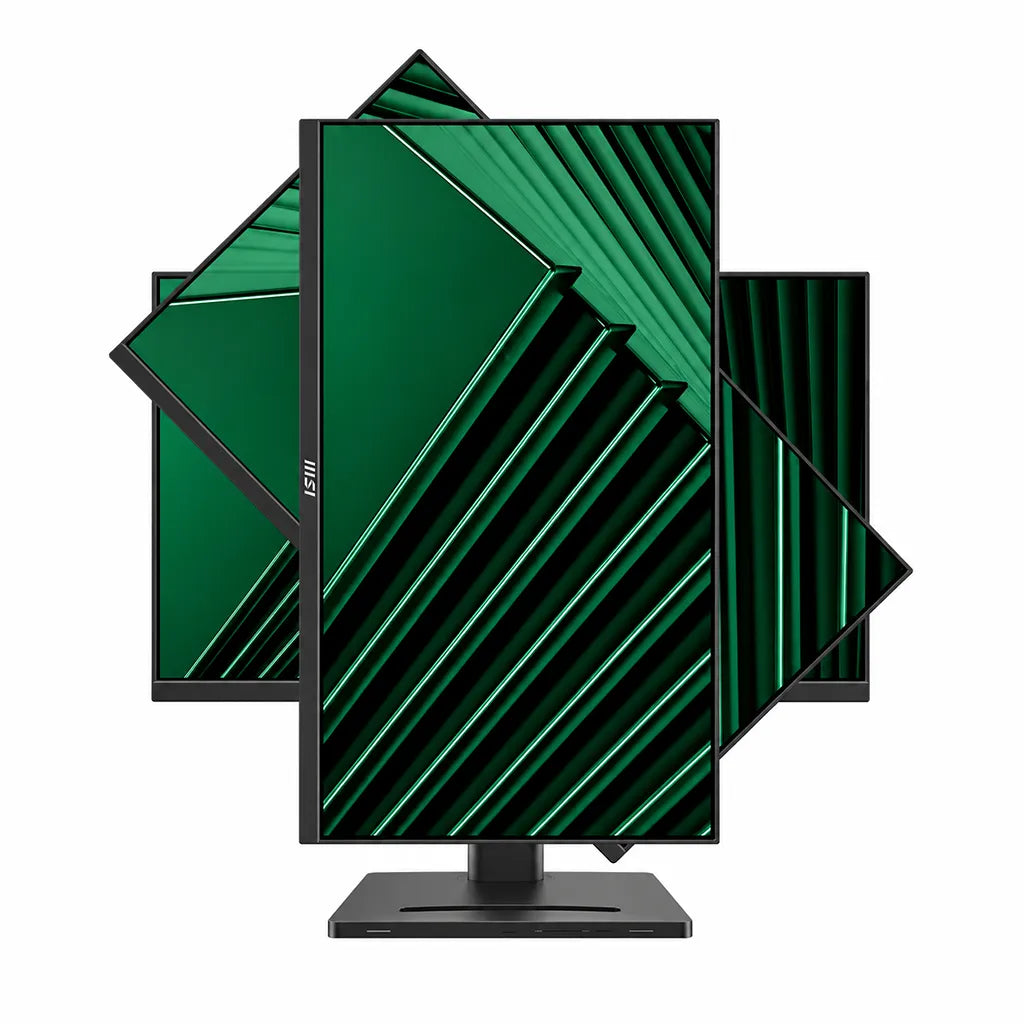 MSI PRO MP275QPG 27 Inch 100Hz WQHD IPS Business Monitor multi-angle pivot rotation range diagram -tpstech.in