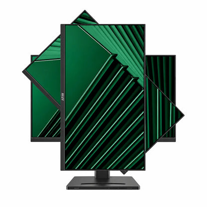MSI PRO MP275QPG 27 Inch 100Hz WQHD IPS Business Monitor multi-angle pivot rotation range diagram -tpstech.in