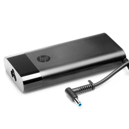 HP OEM 150W 19.5V 7.7A 4.5mm Blue Pin Oval Slim AC Adapter for HP Laptops - Black