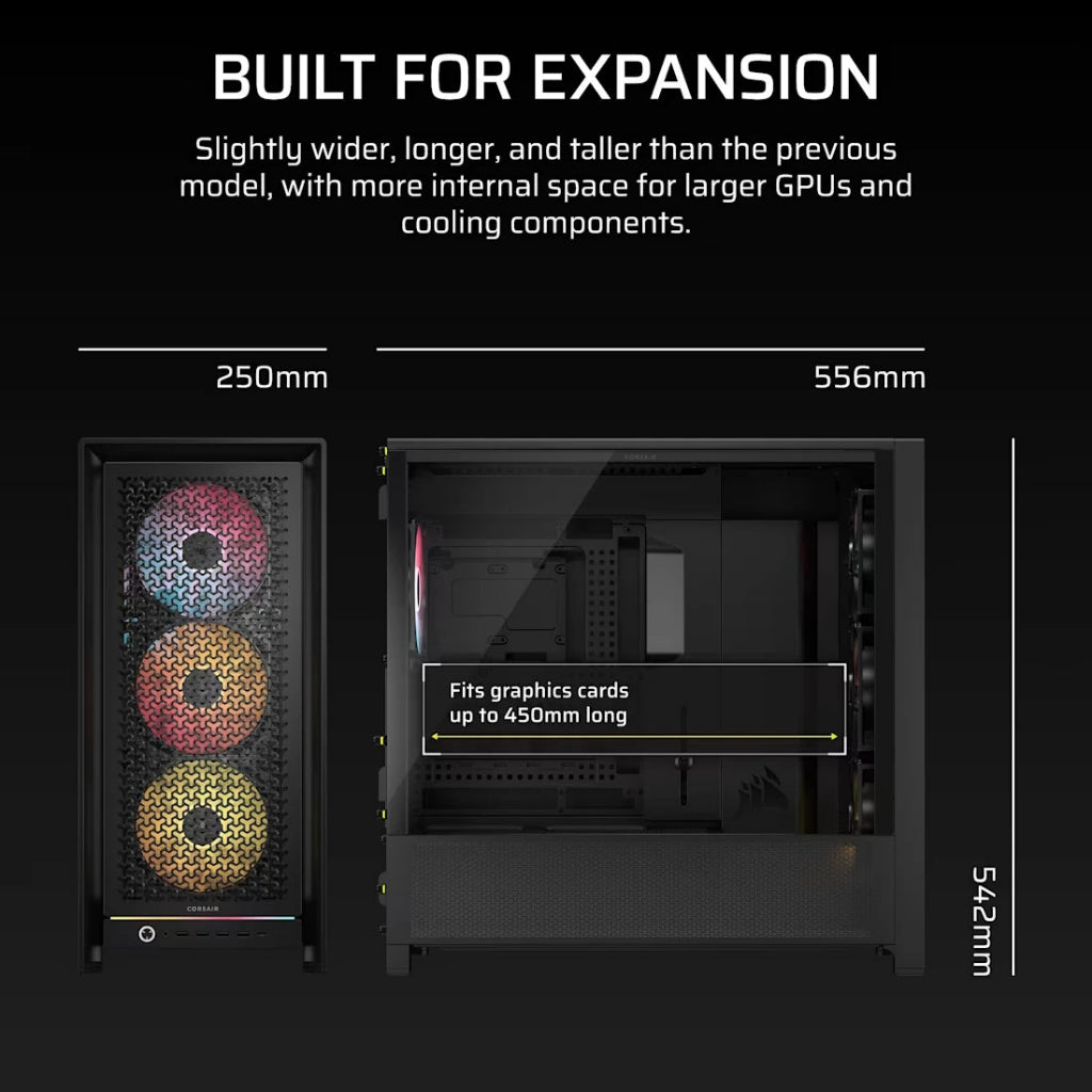 CORSAIR FRAME 5000D RS AIRFLOW ARGB ATX Mid-Tower Cabinet