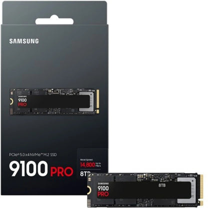 Samsung 9100 Pro 8TB NVMe M.2 2280 Internal Solid State Drive - Black