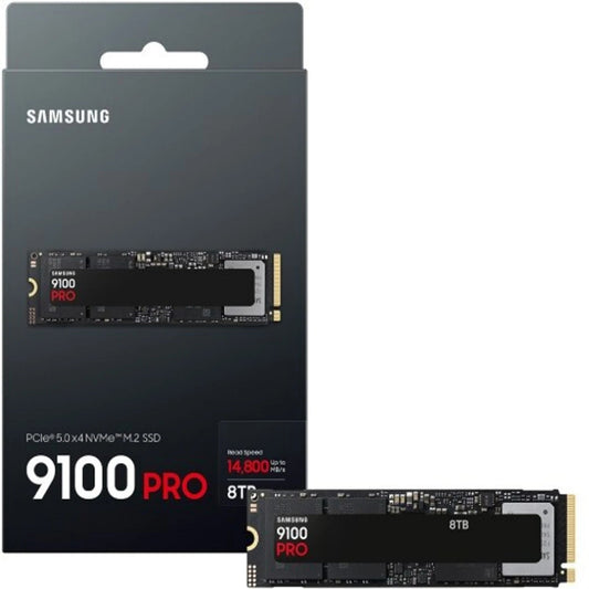 Samsung 9100 Pro 8TB NVMe M.2 2280 Internal Solid State Drive - Black