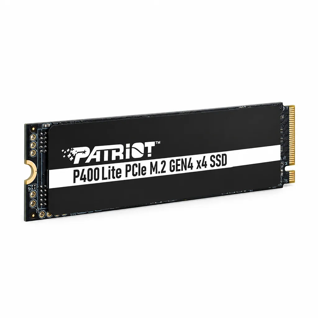 Patriot Memory P400 Lite 1TB PCIe Gen4 NVMe SSD studio angle view highlighting compact M.2 2280 form factor -tpstech.in