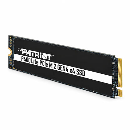 Patriot Memory P400 Lite 1TB PCIe Gen4 NVMe SSD perspective angle view showing slim profile and mounting notch -tpstech.in