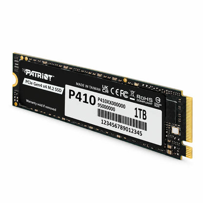 Patriot P410 1TB PCIe Gen4 NVMe SSD for Laptops & Desktops left angled perspective view isolated on white background -tpstech.in