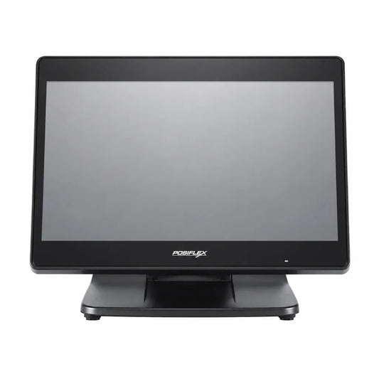 Front view of Posiflex PS-6216 Intel Core i3 11th Gen touch POS terminal with 15.6-inch true-flat PCAP touchscreen.