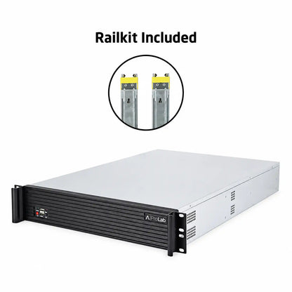ProLab Design PL-2U-650L 2U rackmount server chassis with included rail kit-tpstech.in