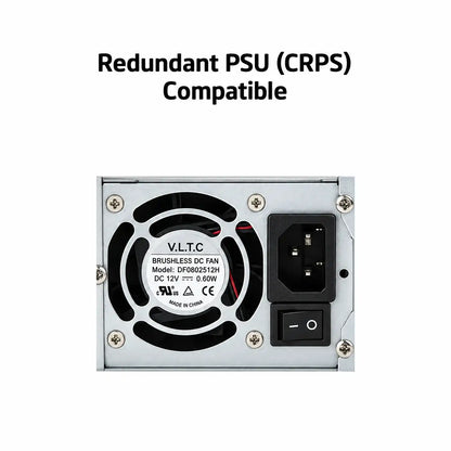 ProLab Design PL-2U-650L 2U rackmount server chassis compatible with redundant CRPS PSU-tpstech.in