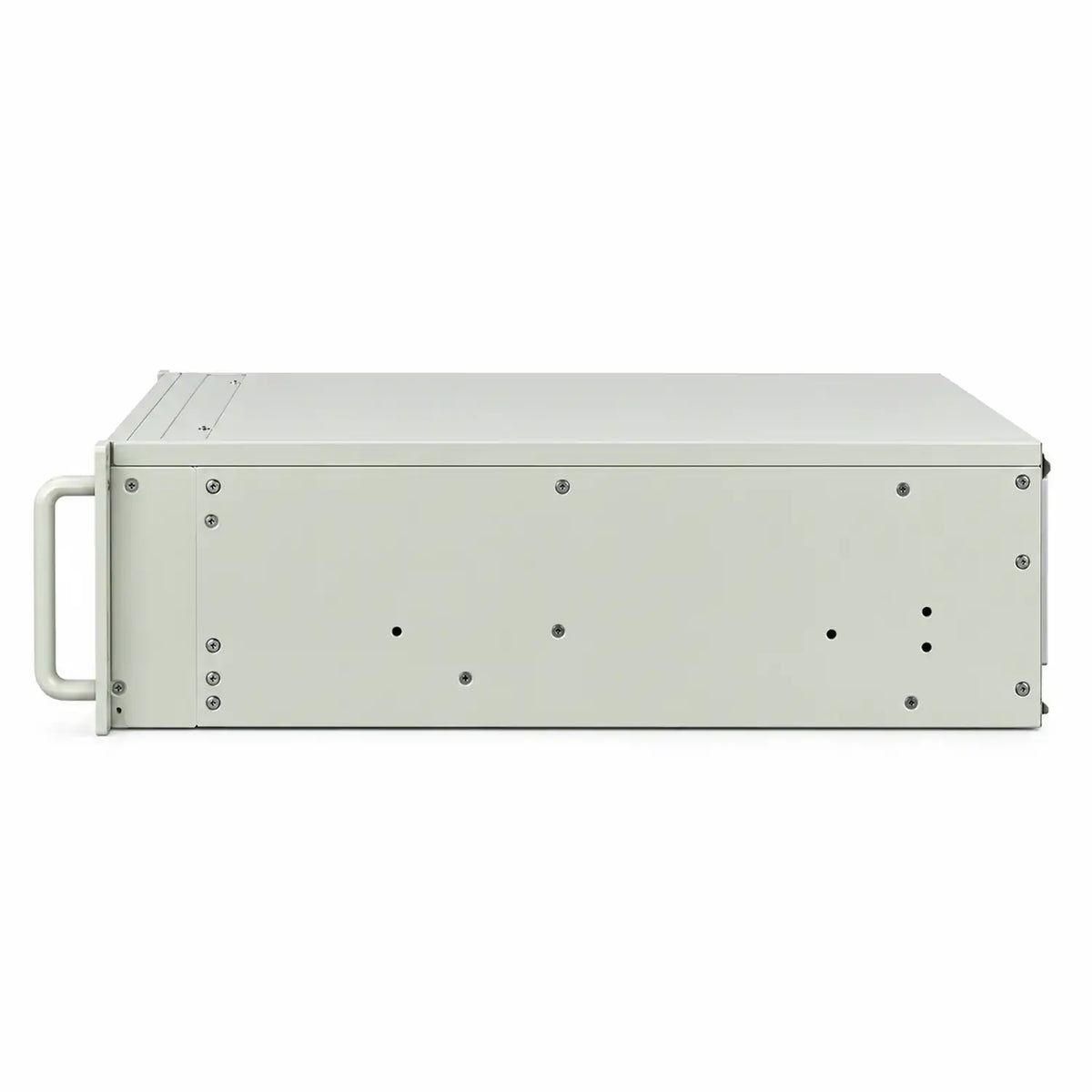 Side view of ProLab Design PL-450-3P 4U rackmount server chassis showing side panel mounting screw holes -tpstech.in