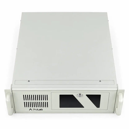 Top-down angled view of ProLab Design PL-450-3P 4U rackmount server chassis for ATX and Micro-ATX -tpstech.in