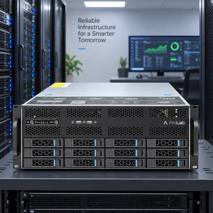ProLab Design PL-465-12 4U rackmount server chassis installed in a professional data center environment-tpstech.in