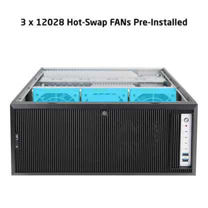 ProLab Design PL-ATX-08 with 3 x 12028 hot-swap fans pre-installed -tpstech.in
