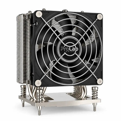 ProLab Design PL LGA1700 4US server CPU cooler right perspective view showing heatsink fins and mounting screws -tpstech.in