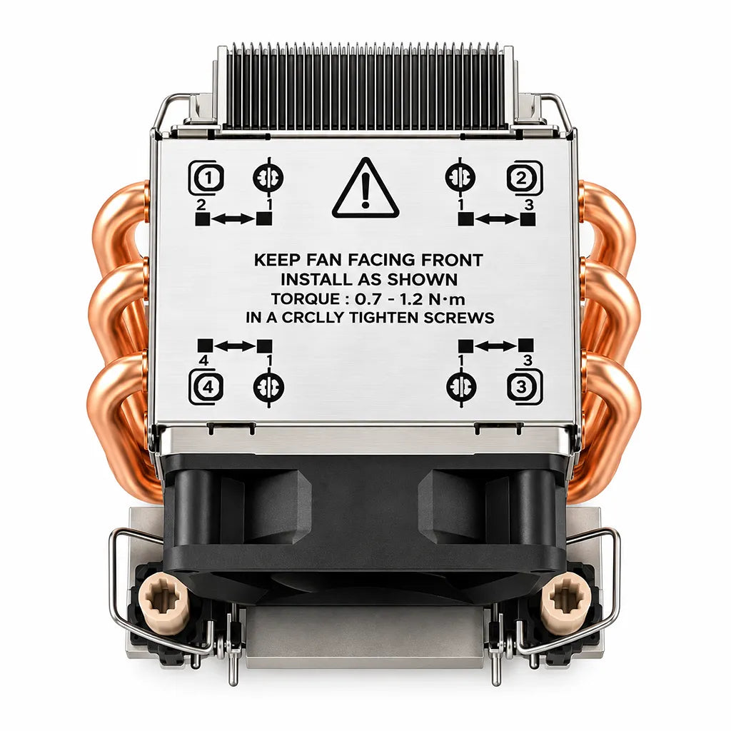 ProLab Design PL-LGA4677-2U Server CPU Cooler for LGA4677 Top Installation View - tpstech.in