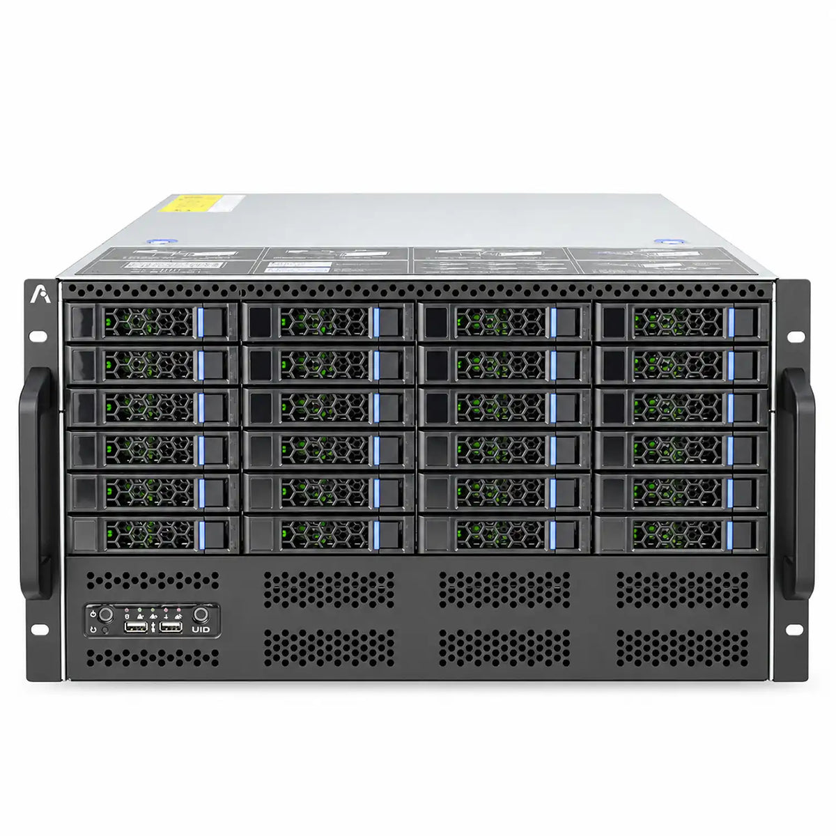 ProLab Design PL-S665-48 6U Rackmount Server Chassis front view with drive bays -tpstech.in