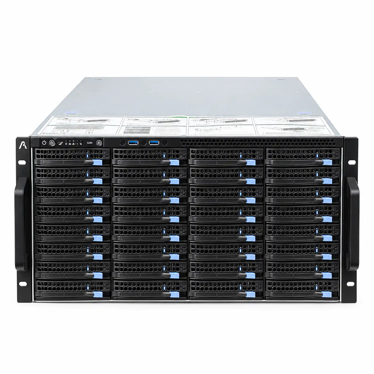 ProLab Design PL-S665-60 6U Rackmount Server Chassis for 60 Drives front view showing hot swap bays -tpstech.in