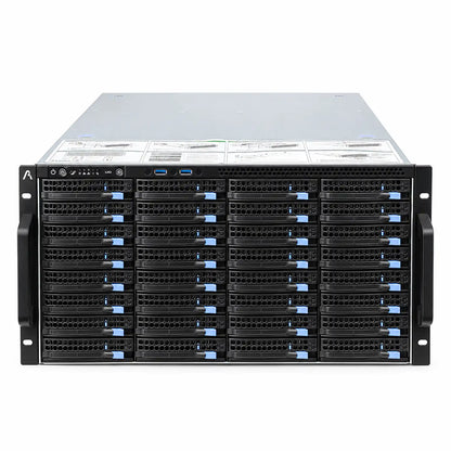 ProLab Design PL-S665-60 6U Rackmount Server Chassis for 60 Drives front view showing hot swap bays -tpstech.in
