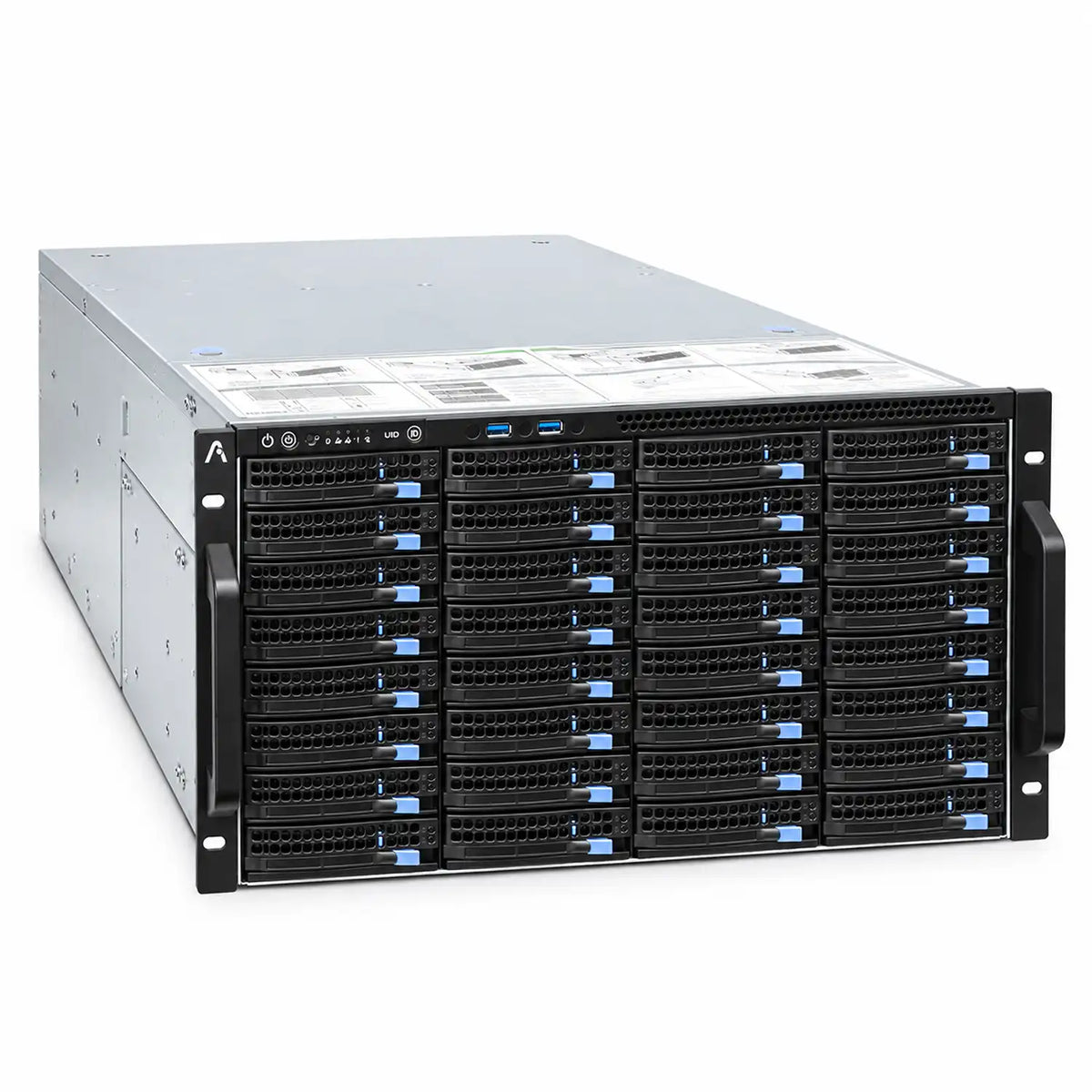 ProLab Design PL-S665-60 6U Rackmount Server Chassis for 60 Drives left isometric perspective view -tpstech.in