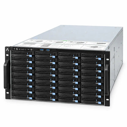 ProLab Design PL-S665-60 6U Rackmount Server Chassis for 60 Drives right angled view with rack handles -tpstech.in