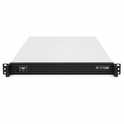 ProLab PL-1U-650L 1U rackmount server chassis front view with ProLab branding and front control panel -tpstech.in