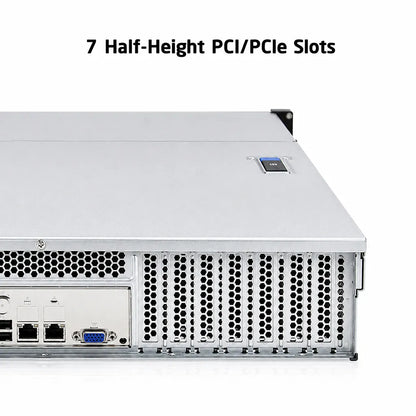ProLab PL-265-08 2U rackmount server chassis with 7 half-height PCI PCIe expansion slots -tpstech.in