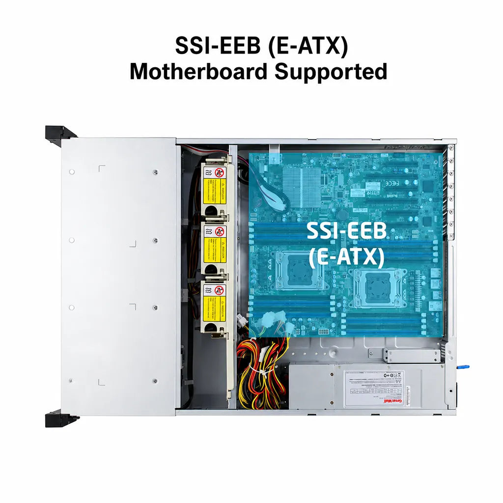 ProLab PL-265-08 2U rackmount server chassis supporting SSI-EEB E-ATX motherboard -tpstech.in