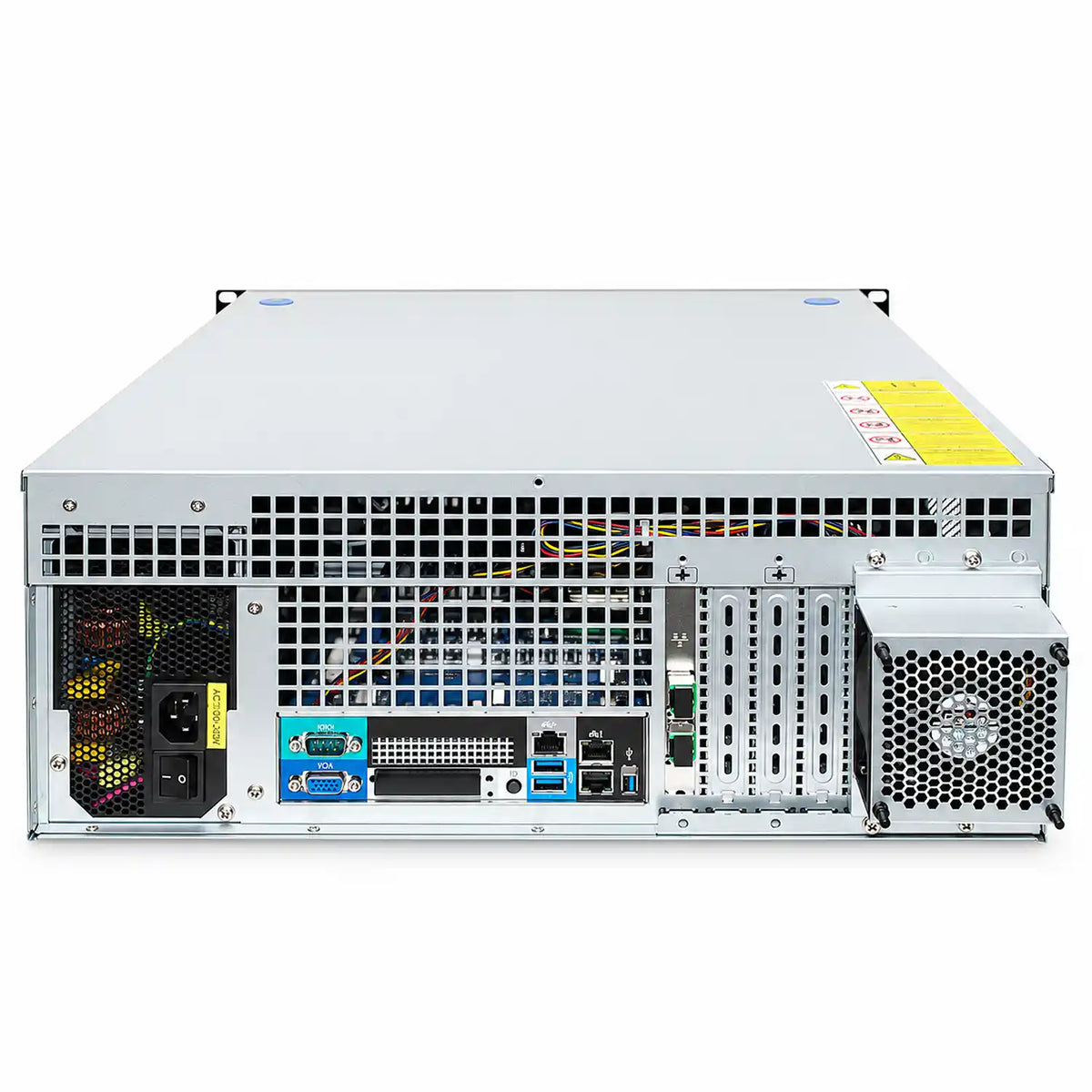 ProLab PL-4808 4U rackmount server chassis rear exterior view with PSU openings, expansion slots and I/O area -tpstech.in