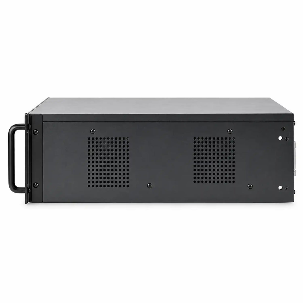 Side profile view of ProLab PL-4U-610-IC 4U rackmount server chassis featuring side ventilation mesh and mounting points -tpstech.in