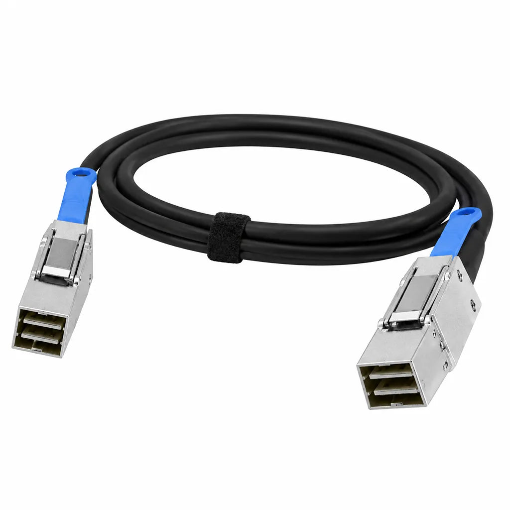 QNAP CAB-SAS10M-8644 1 meter Mini SAS HD SFF-8644 cable full product view -tpstech.in