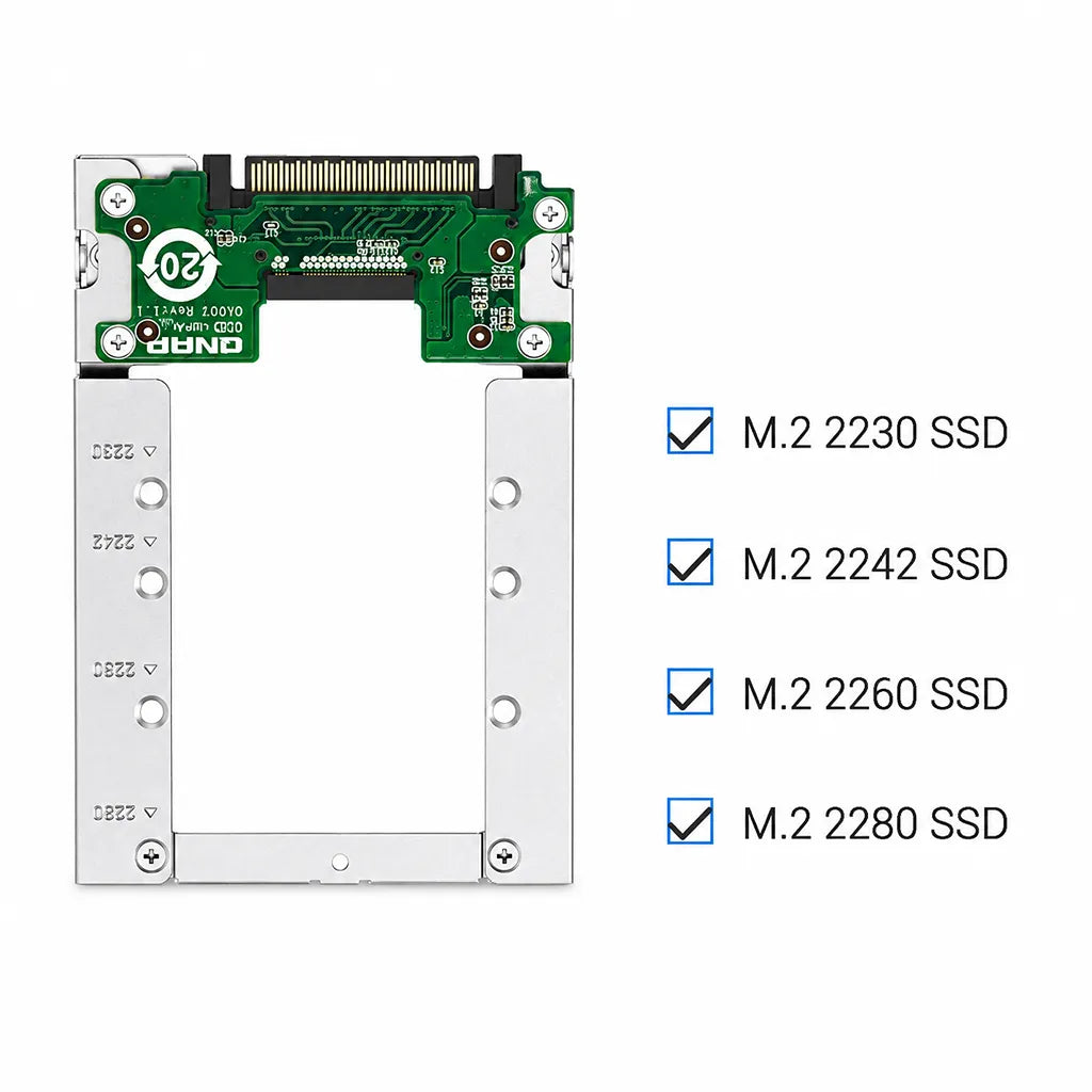 QNAP QDA UMP4A M.2 PCIe NVMe to U.2 NVMe SSD Adapter supporting M.2 2230, 2242, 2260 and 2280 SSDs -tpstech.in