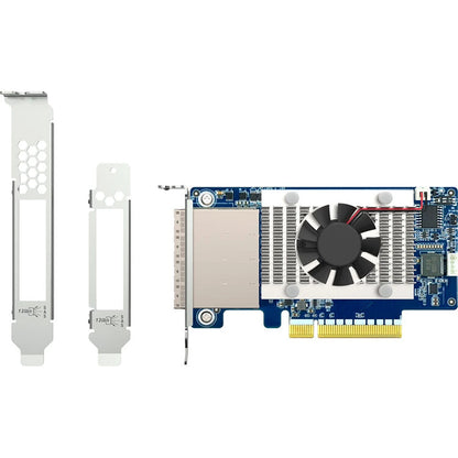 QNAP QXP-1630S-3816 PCIe Gen4 SAS expansion card with full-height and low-profile mounting brackets -tpstech.in
